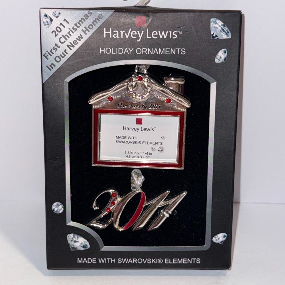 Harvey Lewis First Christmas In Our New Home 2011 Ornament Swarovski Elements